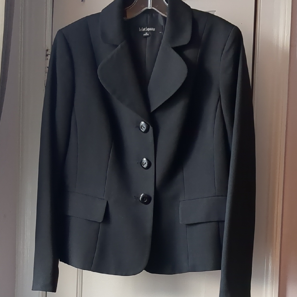 Le Suit Black Blazer Classic Professional Jacket